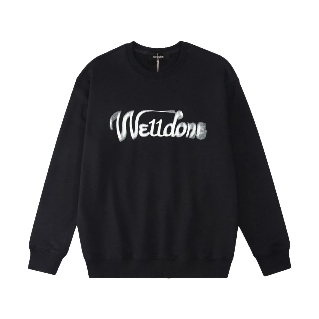 Design Welldone Logo Graphic Sweatshirt White Hoodie - 5