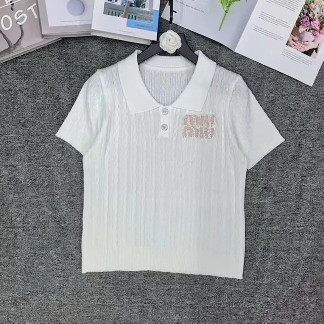 Louis Vuitton Knitwear Short-Sleeve Monogram Knit Polo product detail image 14