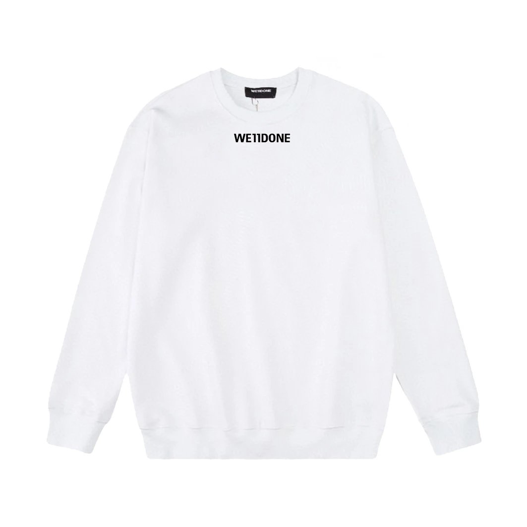 Design Welldone Logo Graphic Sweatshirt White Hoodie - 10