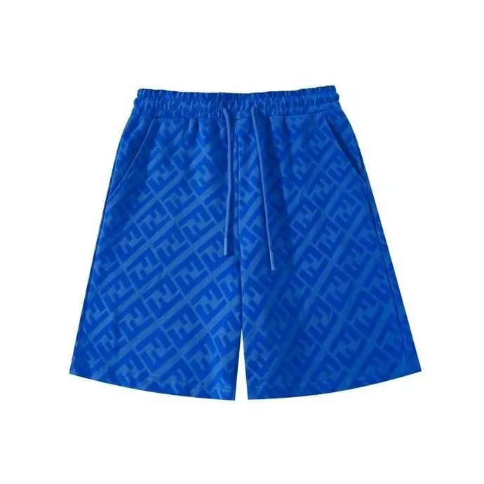 Unbranded Matching Sets Short-Sleeve T-Shirt and Drawstring Shorts Set with Tonal Geometric Pattern — 15