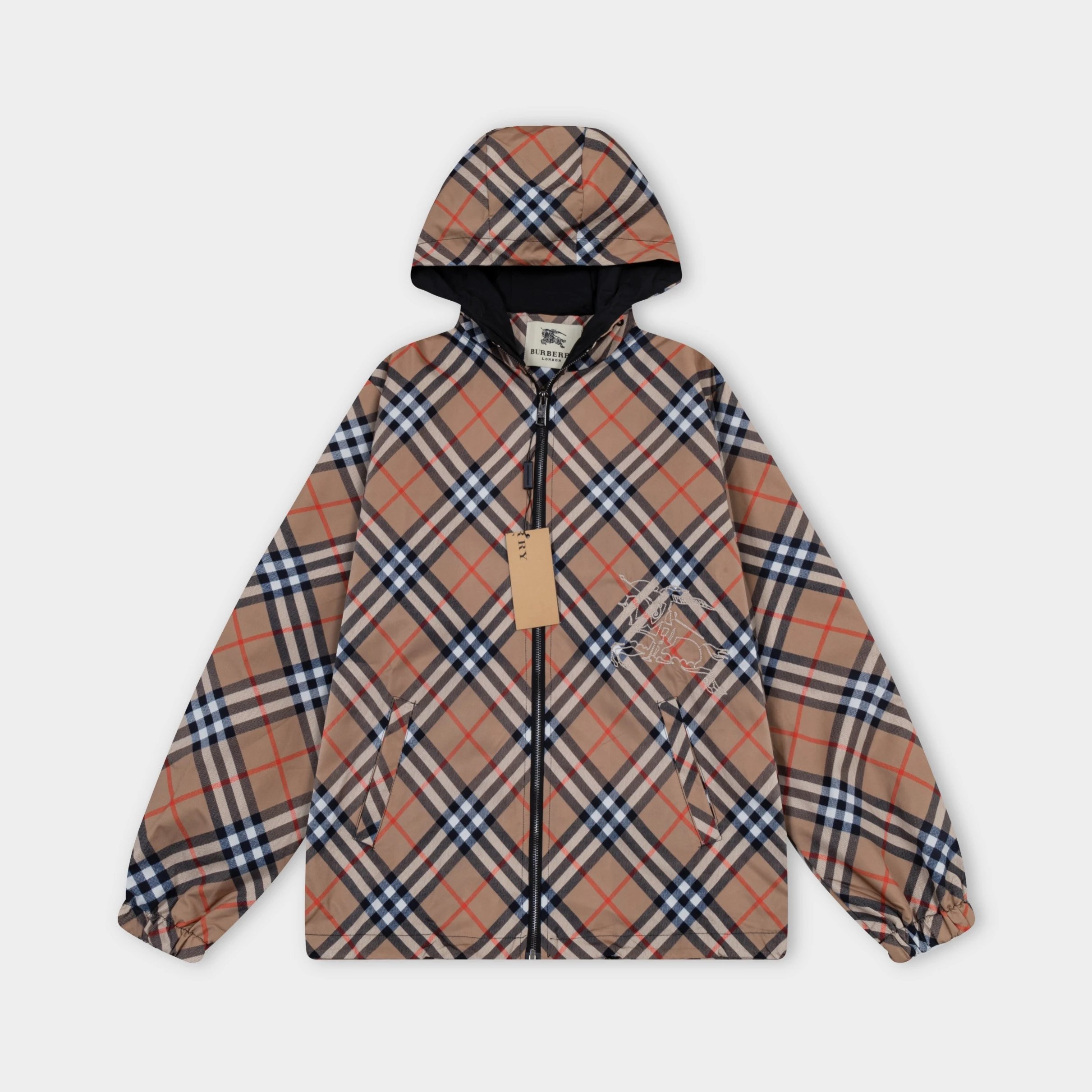 Givenchy 4G Monogram Hooded Windbreaker Black Outerwear - 16