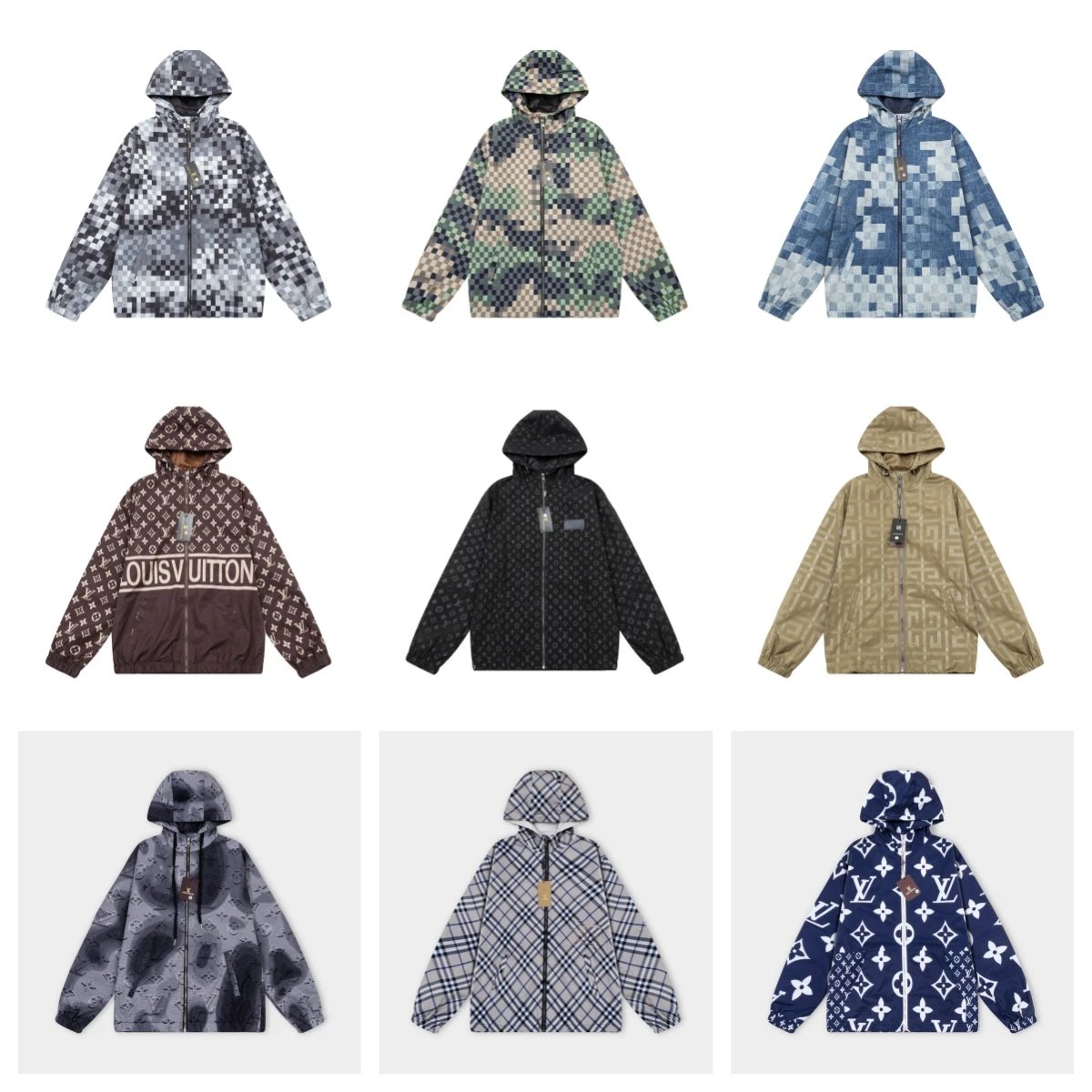 Givenchy 4G Monogram Hooded Windbreaker Black Outerwear - 3