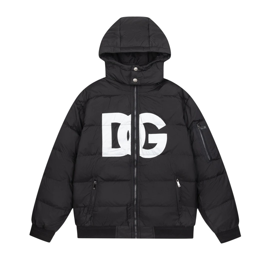 Dior CD Monogram All-Over Print Puffer Jacket in Dark Gray Down Jacket - 17