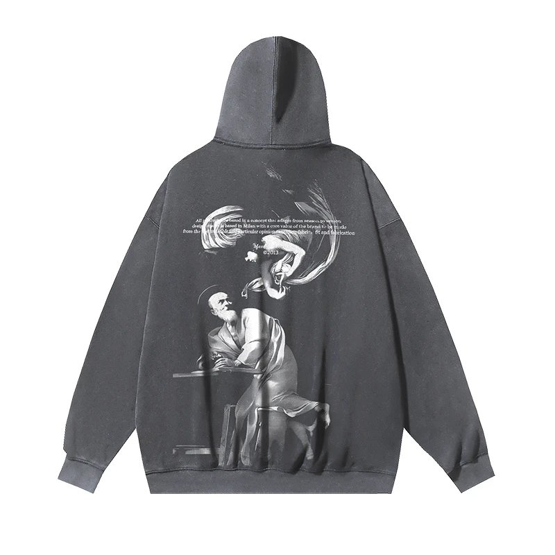 Off-White Graphic Print Hoodie Black - 8