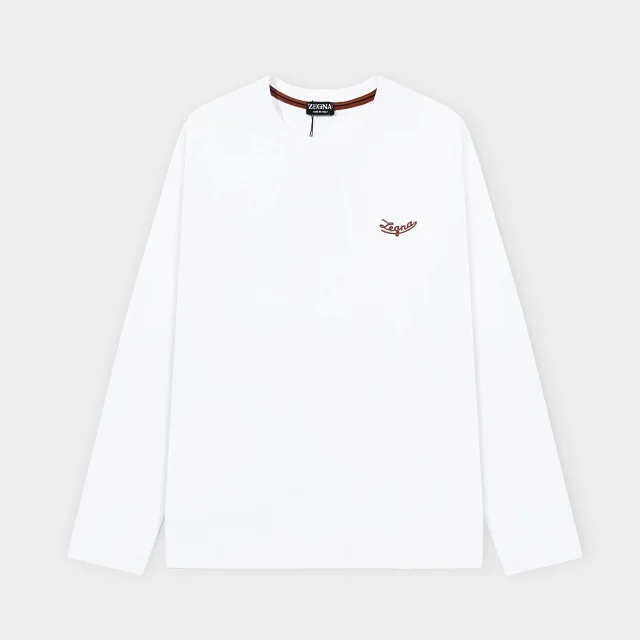 Loro Piana T-Shirts Long-Sleeve Layered Crew-Neck T-Shirt product detail image 7
