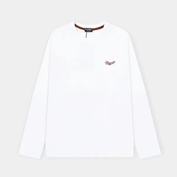 Hermès H Logo Long-Sleeve T-Shirt Navy - 9