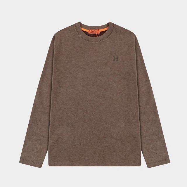 Loro Piana T-Shirts Long-Sleeve Layered Crew-Neck T-Shirt product detail image 13