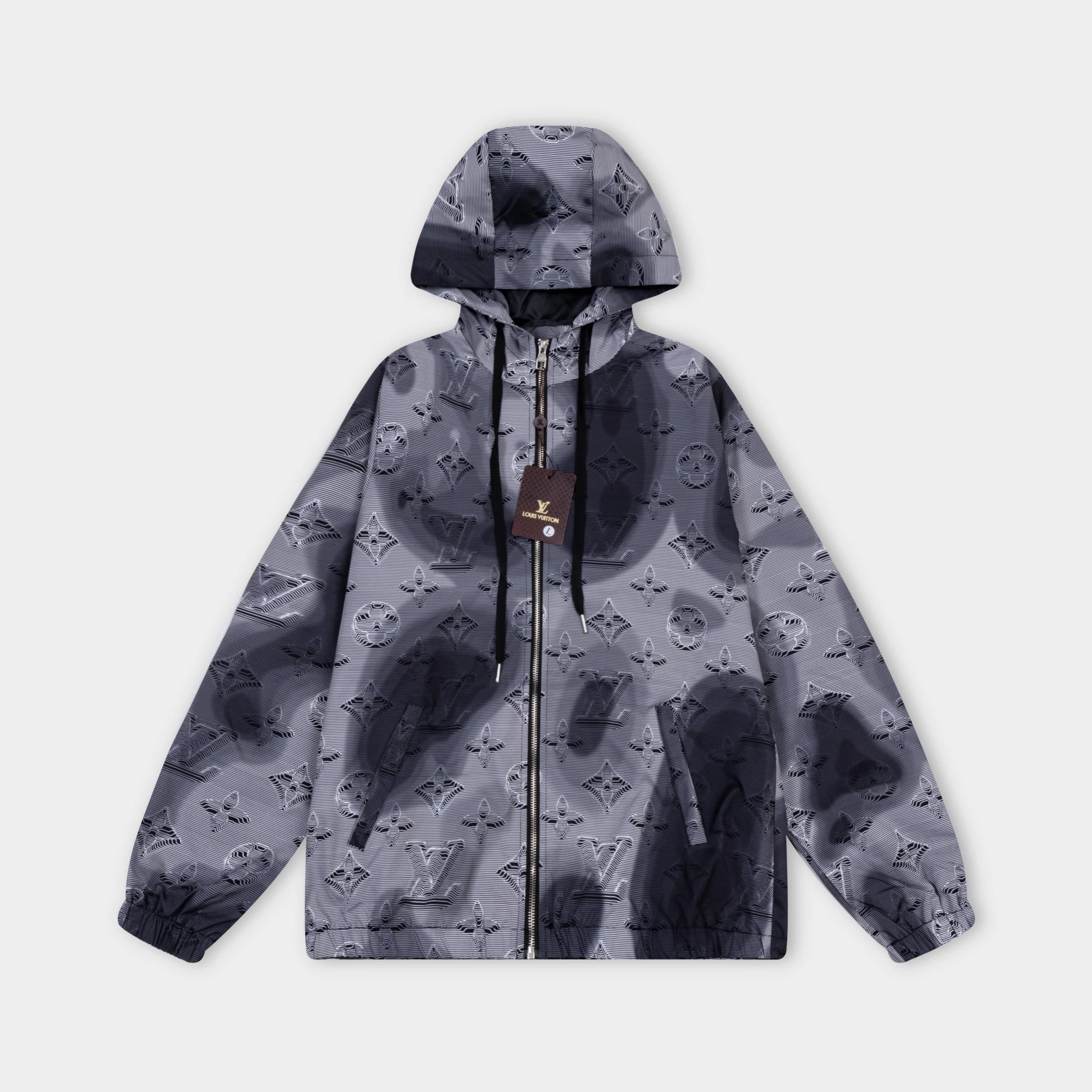 Givenchy 4G Monogram Hooded Windbreaker Black Outerwear - 14