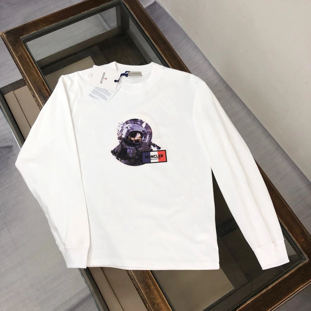 Moncler Bear Logo Long Sleeve T-Shirt White - 15