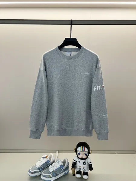 Moncler FRGMT Gray Crewneck Hoodie - 1