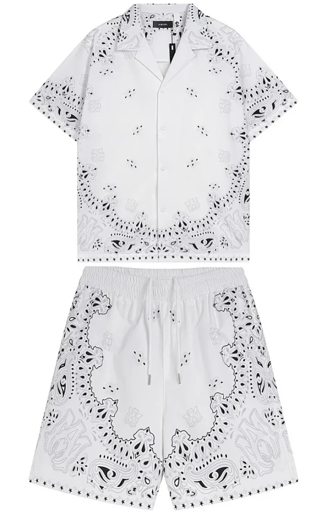 Represent Matching Sets Short-Sleeve Button-Up Shirt and Drawstring Shorts Set product detail image 10