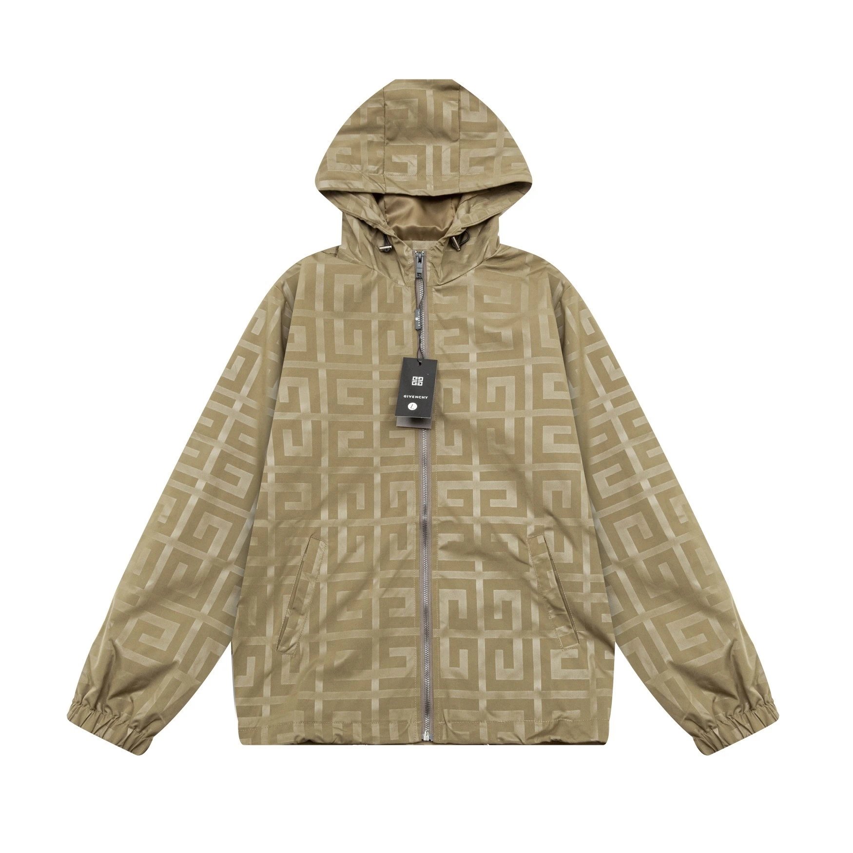 Givenchy 4G Monogram Hooded Windbreaker Black Outerwear - 10