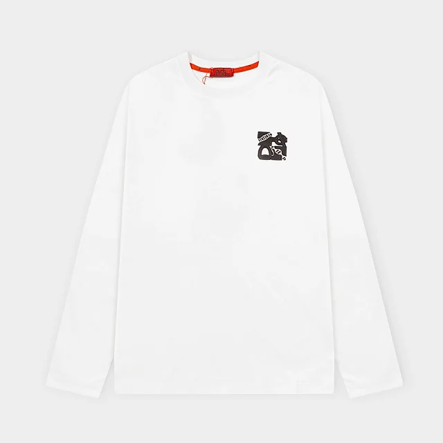 Loro Piana T-Shirts Long-Sleeve Layered Crew-Neck T-Shirt product detail image 8