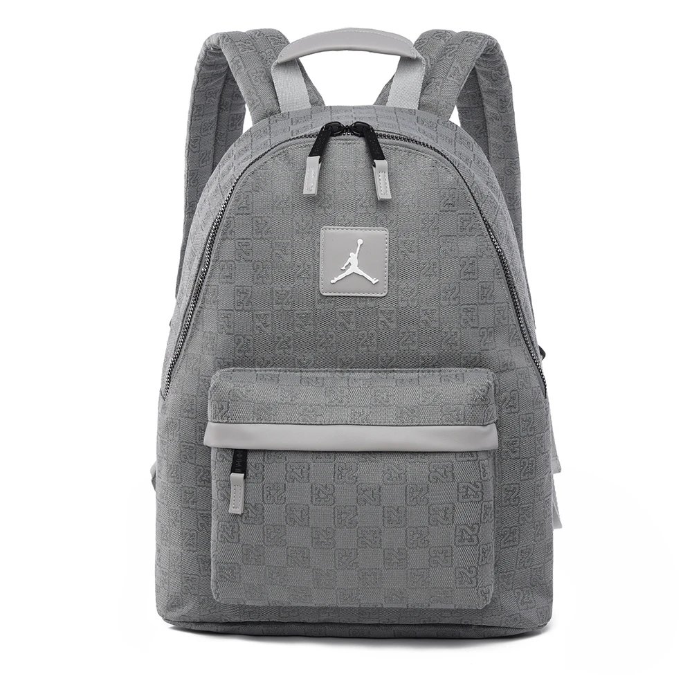 Air Jordan Monogram Print Gray Casual Backpack