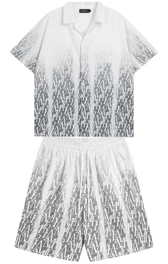 Represent Matching Sets Short-Sleeve Button-Up Shirt and Drawstring Shorts Set product detail image 14