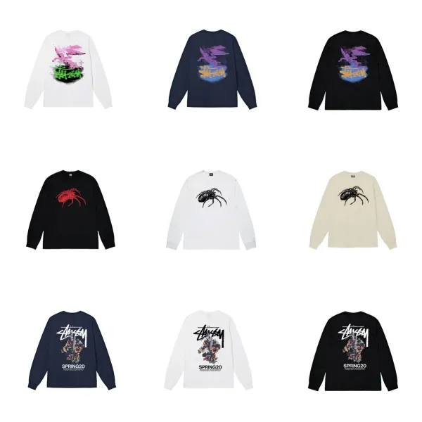 Stussy Spring 20 Floral Graphic Long-Sleeve T-Shirt Black - 3