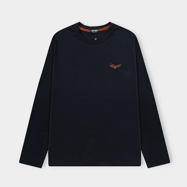 Loro Piana T-Shirts Long-Sleeve Layered Crew-Neck T-Shirt product detail image 6