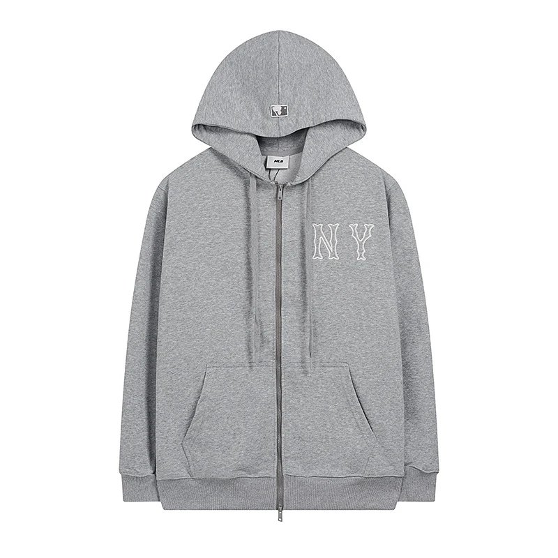 MLB New York Yankees All-Over Logo Light Blue Hoodie - 7