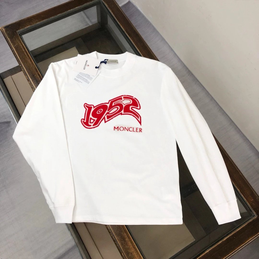 Moncler Bear Logo Long Sleeve T-Shirt White - 4