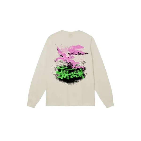 Stussy Spring 20 Floral Graphic Long-Sleeve T-Shirt Black - 12