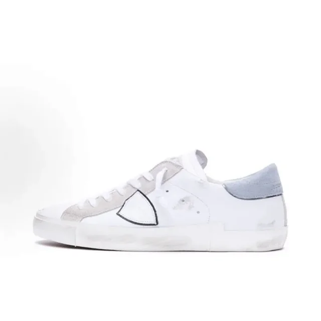 Philippe Model Sneakers Distressed low-top with shield side patch product detail image 3