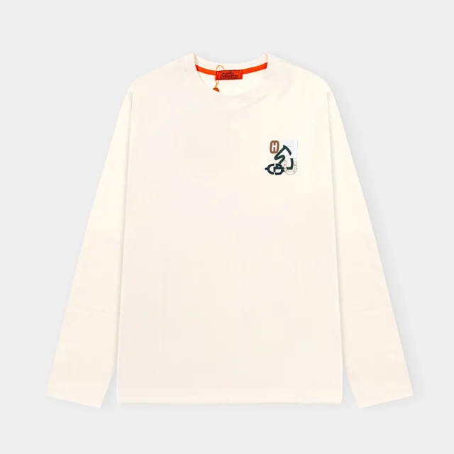 Loro Piana T-Shirts Long-Sleeve Layered Crew-Neck T-Shirt product detail image 4