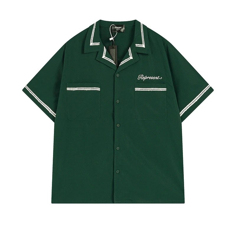 Represent Short-Sleeve Shirt Army Green