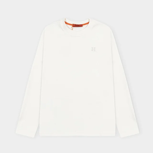 Loro Piana T-Shirts Long-Sleeve Layered Crew-Neck T-Shirt product detail image 12