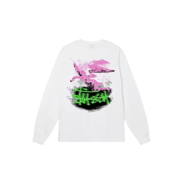 Stussy Spring 20 Floral Graphic Long-Sleeve T-Shirt Black - 13