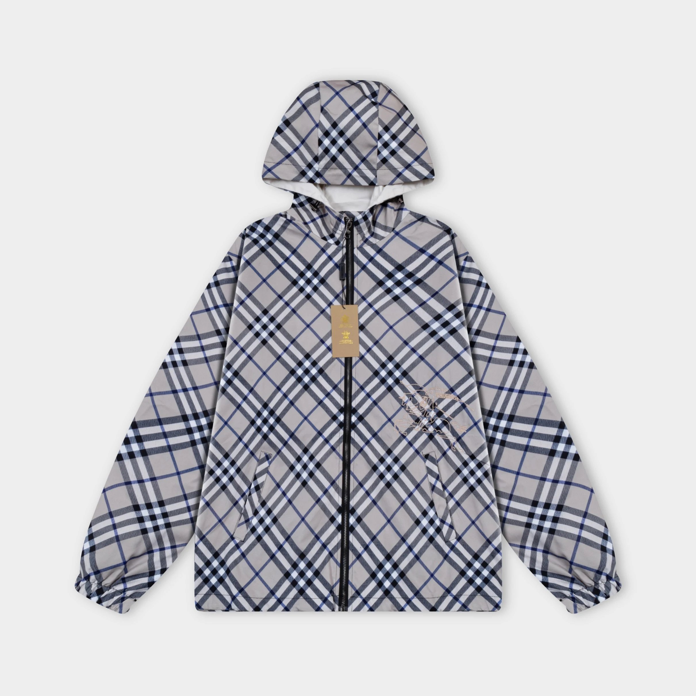 Givenchy 4G Monogram Hooded Windbreaker Black Outerwear - 17