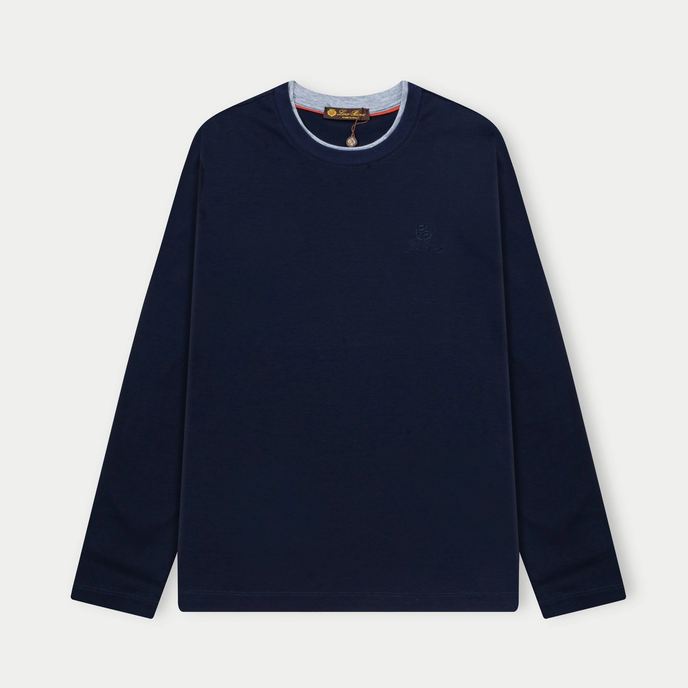 Loro Piana T-Shirts Long-Sleeve Layered Crew-Neck T-Shirt — 03