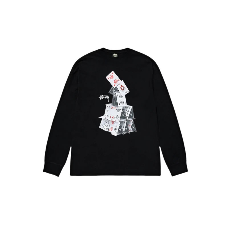 Stussy Built Tough Worldwide Since 1980 Long Sleeve T-Shirt Black - 15