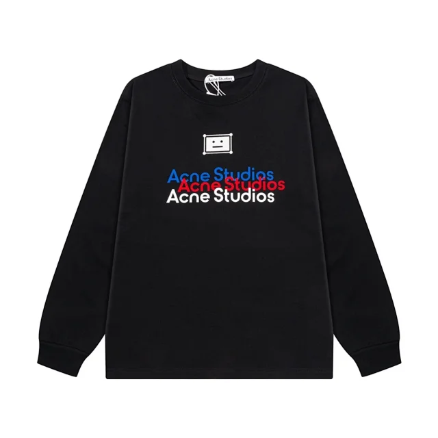 Acne Studios Hoodies & Sweatshirts Face Patch Logo Crewneck Sweatshirt product detail image 6