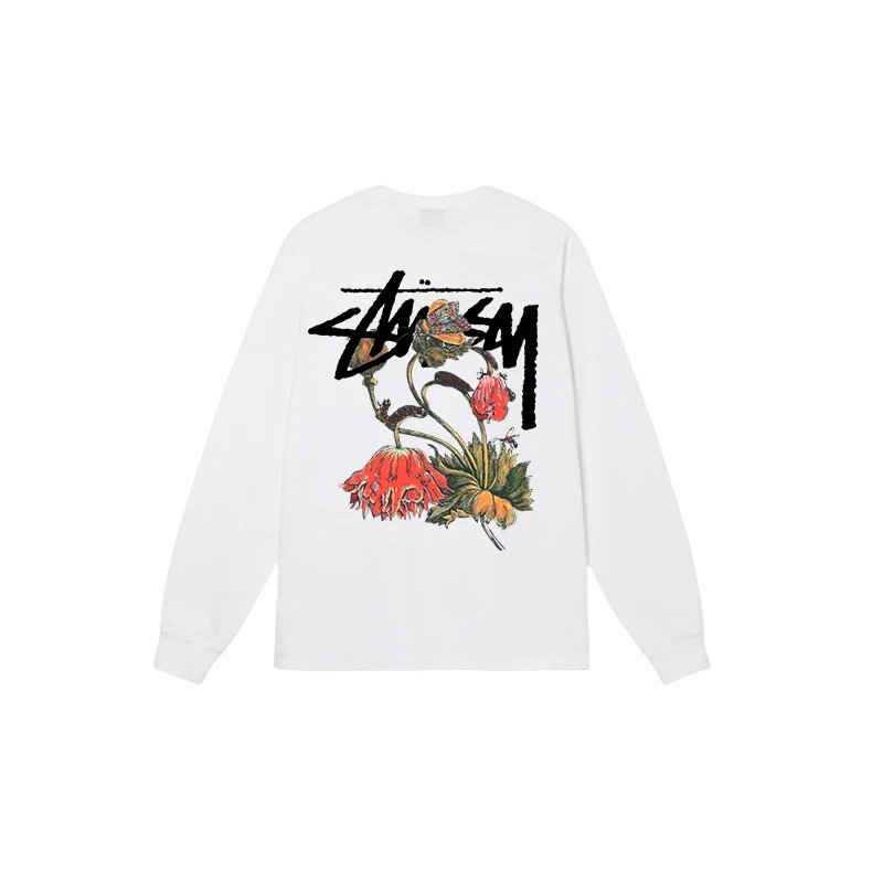 Stussy Built Tough Worldwide Since 1980 Long Sleeve T-Shirt Black - 14