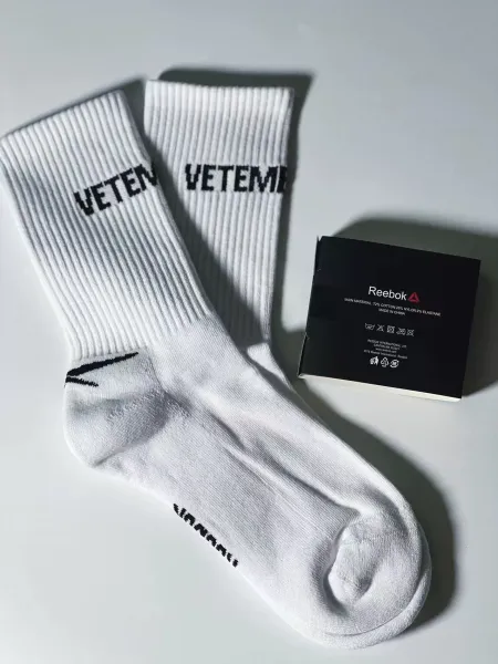Vetements x Chaosetter Winter 2023 Collaboration Socks White - 14