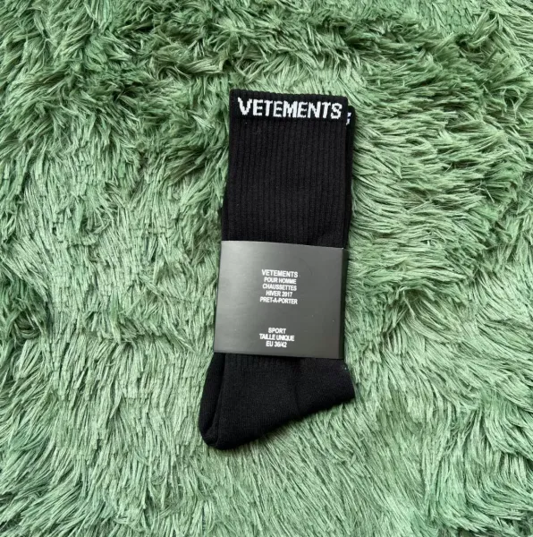 Vetements Sport Socks Black - 1