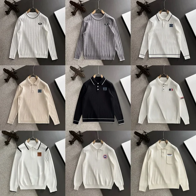 Burberry Knitwear Ribbed Crewneck Sweater product detail image 1
