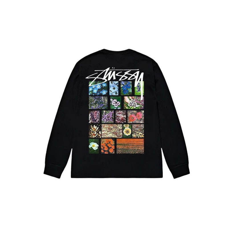 Stussy Built Tough Worldwide Since 1980 Long Sleeve T-Shirt Black - 13