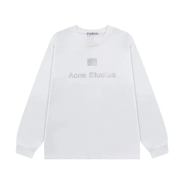 Acne Studios Hoodies & Sweatshirts Face Patch Logo Crewneck Sweatshirt product detail image 14