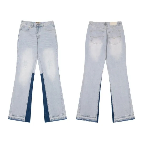 Hellstar Flame Tribal Print Straight Fit Light Wash Jeans - 15