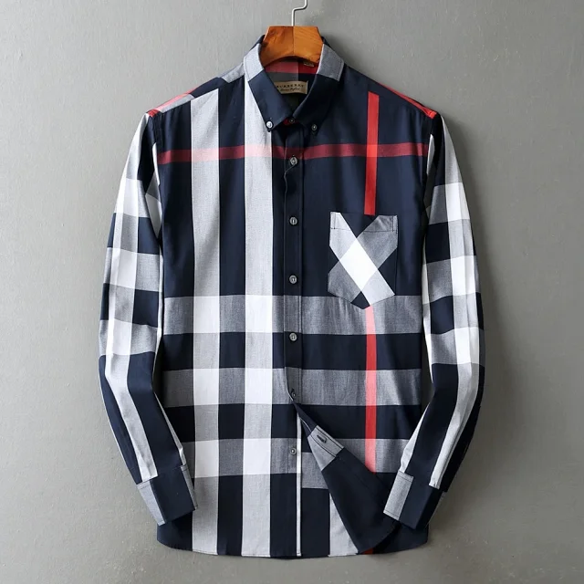 Burberry Shirts Long-sleeve check button-up shirt product detail image 11