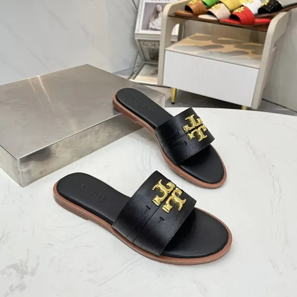 Fendi Logo-Embellished Denim Slide Sandals Gray Slippers - 8