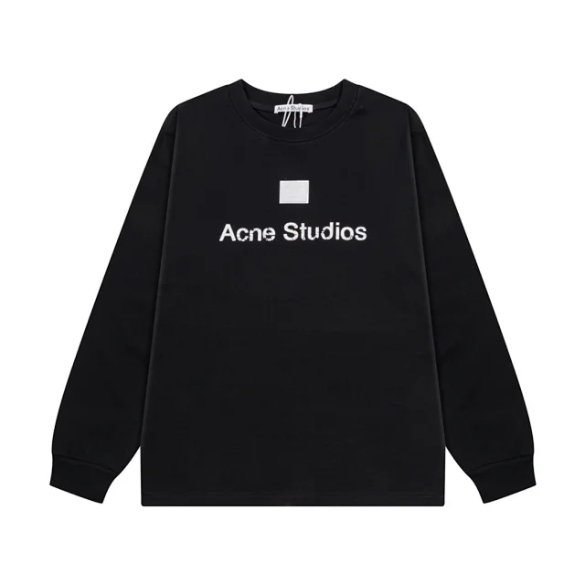 Acne Studios Hoodies & Sweatshirts Face Patch Logo Crewneck Sweatshirt product detail image 13