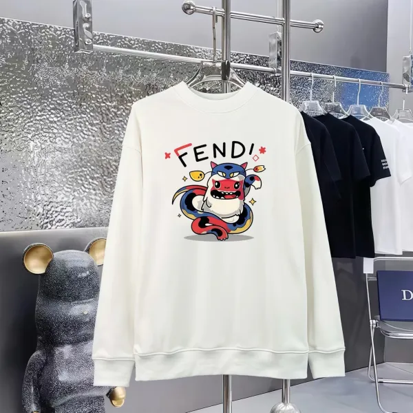 Fendi FF Cloud Logo Off-White Hoodie - 14