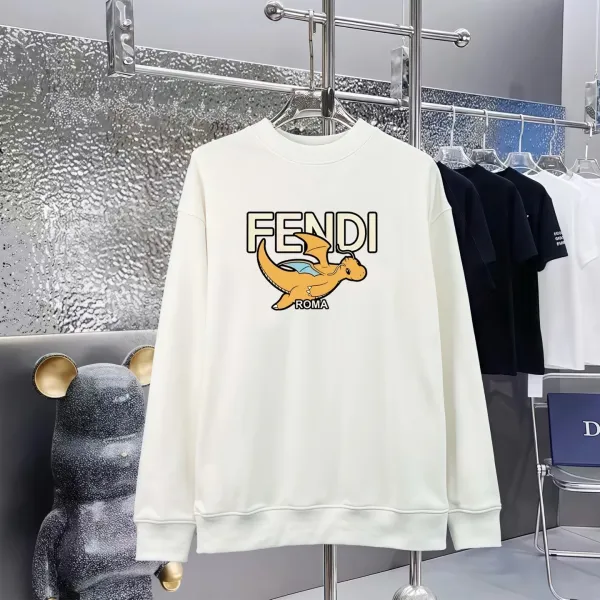 Fendi FF Cloud Logo Off-White Hoodie - 11