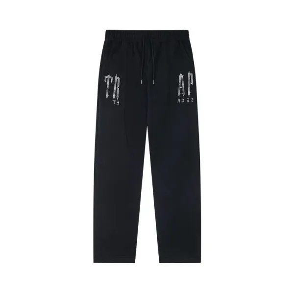 Philipp Plein Crystal-Embellished Logo Sweatpants Black - 1