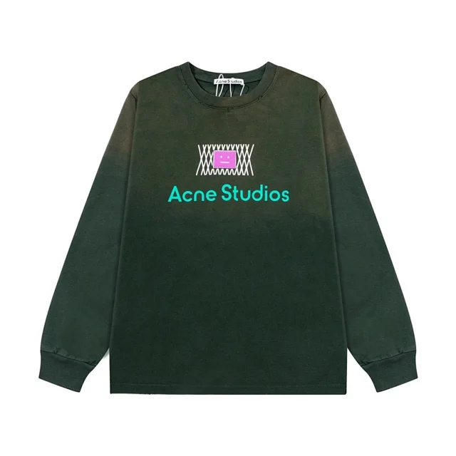 Acne Studios Hoodies & Sweatshirts Face Patch Logo Crewneck Sweatshirt product detail image 5