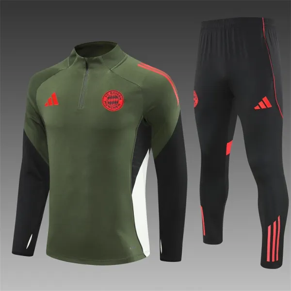 Adidas FC Bayern Munich Training Set Olive Green and Black Activewear - 1