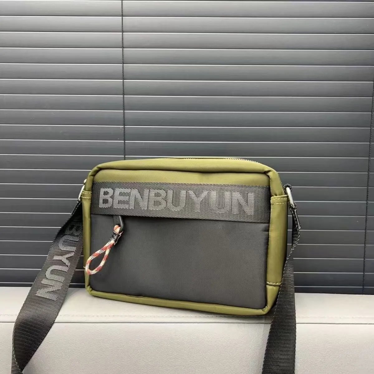 Design BENBUYUN Utility Crossbody Bag Olive Green Crossbody Bags