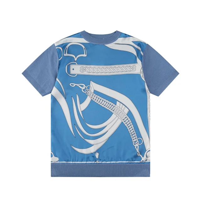 Fendi Knitwear Short-Sleeve Crewneck Knit Sweater product detail image 14